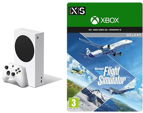 Xbox Series S + Microsoft Flight Simulator Deluxe Edition | Code Jeu à Télécharger pour PC et Xbox Series X | S