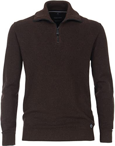 CASAMODA Langarm Troyer Stehkragen mit Zipper braun Größe XXXL