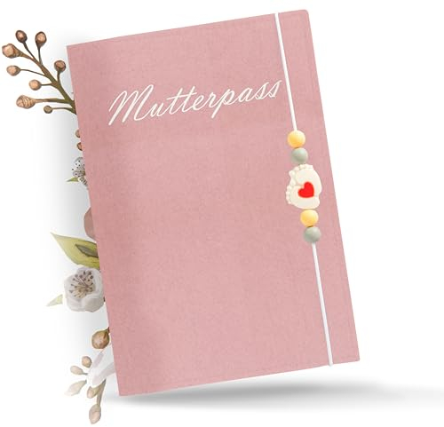 ONE+PLUS® Schutzhülle für Mutterpass & U‑Heft – Geschenk Schwangerschaft – Nachhaltig & Handgemacht – Organizer für Ultraschallbilder