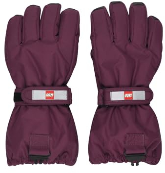 Kabooki Unisex LWATLIN 700-GLOVES W/MEM. Fäustlinge, Bordeaux, 104