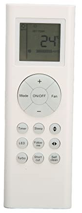 Reemplazo del Control Remoto del Aire Acondicionado, Control Remoto RG66 67BGEF Compatible con el Aire Acondicionado Fot Midea Casper, No Requiere Emparejamiento