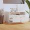 FIRBNUS 60x35x37 cm TV Board TV Schrank Fernsehtisch TV Lowboard TV-MöBel & PhonomöBel Fernseher Schrank TV Bank TV Stand Weiß