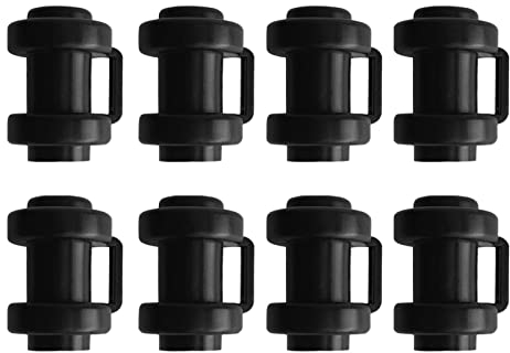 Luckxing Set 8 Stück Trampolin Kappen Pfostenkappen Für Die Netzstangen des Trampolins Ø 25 MM, Trampolin Endkappen Set Mit 8 Abschlusskappen Zur Befestigung des Sicherheitsnetzes An Den Netzstangen