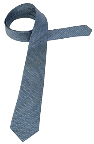 ETERNA Herren hochwertige Seidenkrawatte blau/grün 142_H