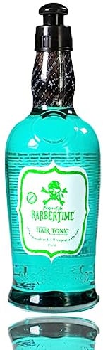 BARBERTIME Hair Tonic 400ml | Erfrischendes Haartonikum mit Menthol | Belebt Kopfhaut & Haar | Kühlt, erfrischt & stärkt | Für Männer & Frauen