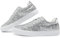 Jeekopeg Glitzernde modische Sneaker-Schuhe, glänzende Freizeitschuhe, glitzernde Pailletten, Konzert, niedrig geschnitten, Schnürschuhe, Silber Glitter, 5.5 Women/4.5 Men
