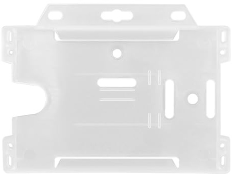 RAYLU PAPER - Custodia per carte d'identità in plastica rigida, porta carte di credito trasparente, custodia protettiva impermeabile (54x85)