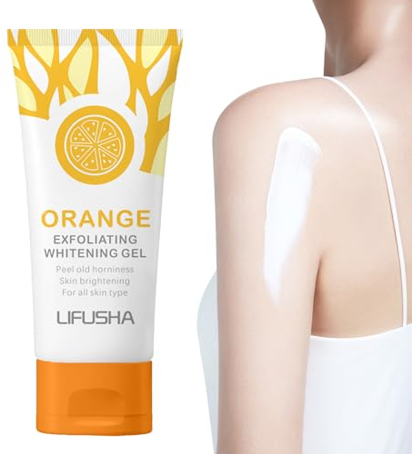 Aufhellendes Peeling - Orange Privates Intim-Hautaufheller - 50 g sanftes, unverdünntes, natürliches, verjüngendes, feuchtigkeitsspendendes Körperpeeling für den ganzen Körper, Gesicht, Hände Rockia