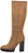 IF Fashion Scarpe da Donna Stivali Camperos Polpaccio Con Tacco Alto Grosso Platform Camoscio 672 camel N.38