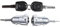 VHEUHZ Jeu de cylindres de serrure pour serrures de porte de voiture gauche 1U0837167+ droite 1U0837168 Serrure de porte compatible avec VW Golf 4 IV Bora Golf IV Fabia (2 clés uniquement)
