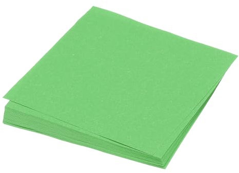 QUARKZMAN 50 Blatt Origami Papier, doppelseitiges Bastelpapier grün 25 x 25 cm Bastelpapier Set 70 g/m², Faltpapier Quadratisch für Kinder-Erwachsene, DIY, Schul-Kunsthandwerksprojekte