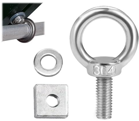 YANINEE Dado ad anello con vite a testa martello M6 in acciaio inox (304)