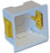 Éabcon Plasterboard Dry Wall Back Box, 47mm Deep, 1 Gang, Single, White