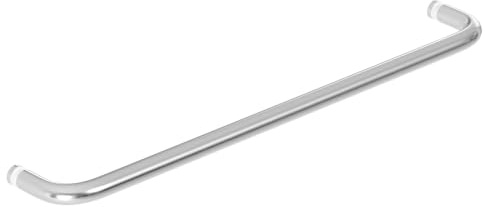 Ranbo Glass Shower Door Towel Bar 18 Inch Stainless Steel Sliding Shower Door Handle Replacement with Brushed Nickel Finish for Commercial and Residential Glass Doors