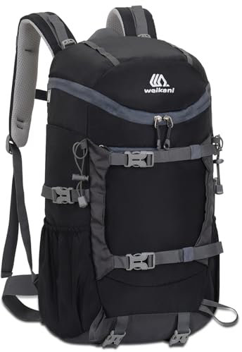 jianyana Wanderrucksack 30L Trekkingrucksack Reiserucksack Wasserdichter Campingrucksack für Wandern Camping Bergsteigen Reisen Sport Herren Damen