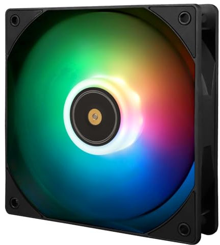 Thermalright TL-E12B-S V3 CPU-Lüfterkühler, mit hoher Geschwindigkeit von 2000 U/min, 120-mm-Lüfter mit Lüfter, Computergehäuse-Lüfter ARGB (TL-E12B-S V3)