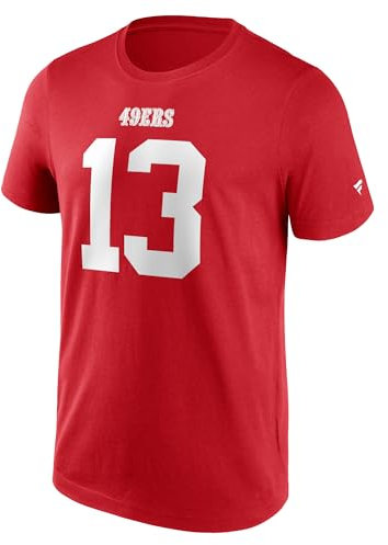 San Francisco 49ers NFL Graphic T-Shirt Shirt **Brock Purdy** (DE/NL/SE/PL, Alphanumerisch, L, Regular, Regular, Rot)