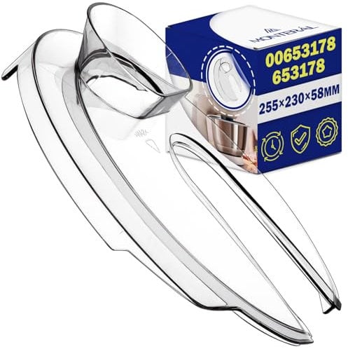 MONTERAL Splash Guard Lid for Food Processor 255x230x58 mm with the Original Code 00653178 653178 for Bosch for Siemens MUM5 - Warranty 10 Years