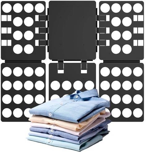 Faltbrett für Kleidung - Falthilfe für Kinder und Erwachsene - Schnelles Zusammenlegen von T-Shirts, Hemden, Pullover und Wäsche