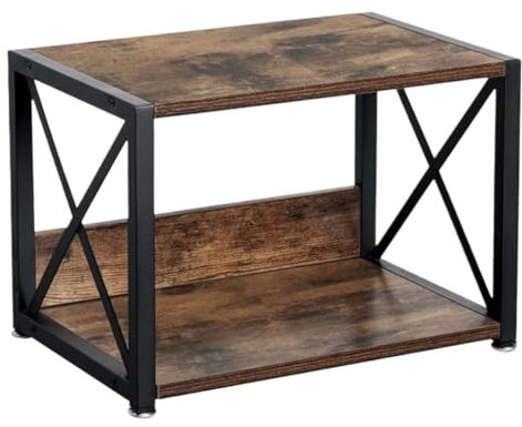 FENGJISUN DruckerstäNder Druckertisch Metall Seite Rahmen Drucker Stehen 2-Schicht Fax Maschine Scanner Rack Desktop Kopierer Stehen Für Büro Druckerschrank