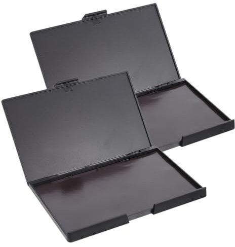 ABS Leere Magnetische Lidschattenpalette Schwarz, 2 Stück