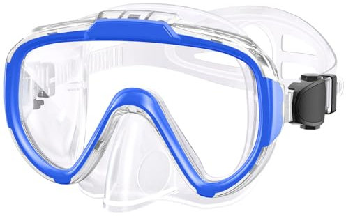 Zeligerstar Maschera da snorkeling per adulti, vista panoramica a 180°, maschera da nuoto anti-appannamento con lenti di protezione UV, occhialini da nuoto anti-perdite per uomini e donne