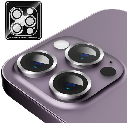 MINUUISCT Compatibile per iPhone 11 Pro/iPhone 11 Pro Max Proteggi Obiettivo della Fotocamera, Cover Proteggi Schermo per Fotocamera in Vetro Temperato Ultra HD Infrangibile, Argento