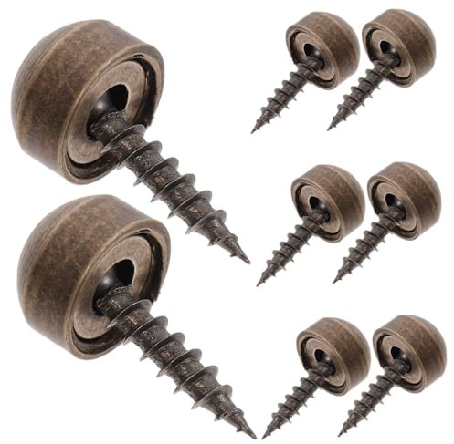 TIDTALEO 8stücke Spiegelkappenabdeckungen Messing Schraubenkappen Elegante Versteckte Schrauben Abdeckungen Für Glas Spiegel Installationen