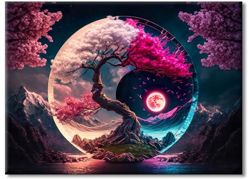 77iiAii Diamond Painting Erwachsene Landschaft, Diamant Painting Bilder 30x40cm DIY 5d Diamond Painting Bastelset Erwachsene für Geeignet Als Geschenk, Zur Entspannung und Als Wanddeko