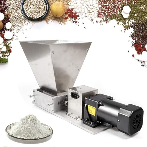 MIDUOLAI Pellet Mill, 60W Electric Animal Feed Pellet Machine, Stainless Steel Wet/Dry Cereals Grain Mill Barley Grinder, Coffee Wheat Rice Corn Crusher Food Pellet Maker,A