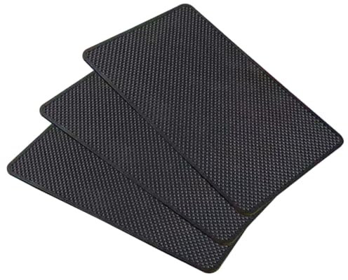 KYLOS 3 Pezzi Tappetino Antiscivolo Auto,Tappetino Cruscotto Auto,Tappetino Antiscivolo Auto Cruscotto,Tappetini Macchina,Oggetti Per Auto, Tappetino Antiscivolo Per Smartphone(190X 120 Mm),Tappetino