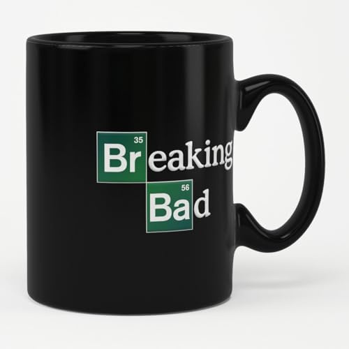 Breaking Bad Licenza ufficiale Logotype Tazza di caffè (Nero)