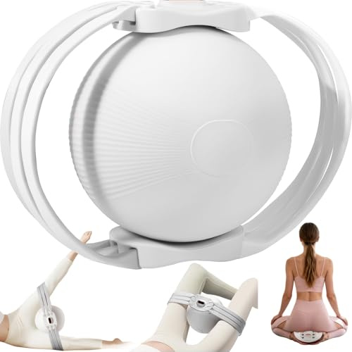 Justierbarer Beinformball 30LBS - Rutschfester Oberschenkel & Beckenbodentrainer mit Resistance Bands - Beintrainer für Innenschenkel, Beinpresse Home Gym, Ganzkörper Training für Yoga und Rückbildung