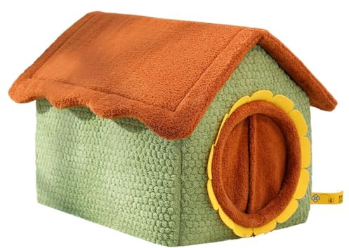 Eventerde Katzenhaus | warm und abnehmbar | geschlossene Katzenhöhle | für kleine Kätzchen Haustiere Ecke Spiele Winter Weihnachten