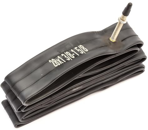 Heavy Duty Inner Tube 28x1 3/8-1 5/8 28 Inch Butyl Rubber 48mm Presta Valve | Fits 700x32c, 700x35c, 700x38c, Bicycle Road Hybrid Electric Bike Cycle