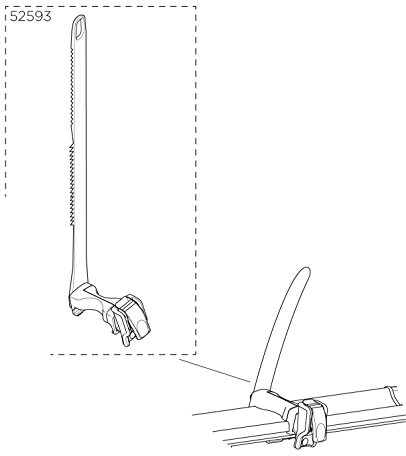 THULE Fahrradriemen und Verschluss, für Erwachsene, Unisex, Mehrfarbig, Einheitsgröße