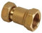 CODOLO IN OTTONE 1/2 x 1/2 RACCORDI IDRAULICI DADO GIREVOLE RACCORDO DIRITTO