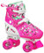 Roller Derby Trac Star Rollschuhe für Mädchen, verstellbar, Weiß/Pink, Größe M (38-38)