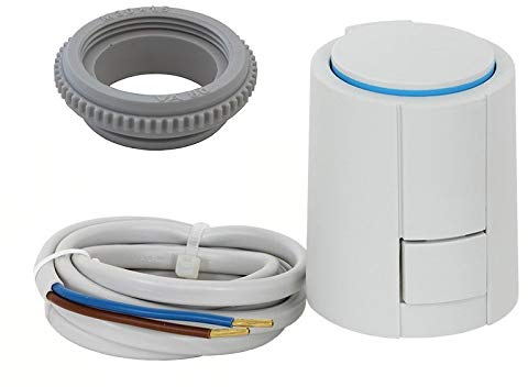 Möhlenhoff Alpha-5 Stellantrieb für Fußbodenheizung 230 V, Typ NO, normal geöffnet VA80, passend für Heimeier/Kermi/Roth/Herb/Thermoval etc.
