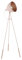 EGLO Dreibein Stehlampe Chester-P, 1 flammige Vintage Stehleuchte, Standleuchte aus Stahl, Farbe: Pastell apricot, kupfer, Fassung: E27, inkl. Zugschalter