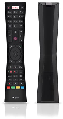 ciciglow TV Fernbedienung, Schwarz Universal Fernbedienung Ersatz Kompatibel für JVC TV-Remote, LT-32C660 LT32C660 Smart TVs Modelle