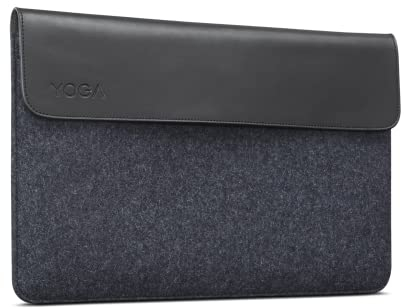 Lenovo - Yoga case for 15 laptops and detachable laptops, in leather and wool felt, color: black