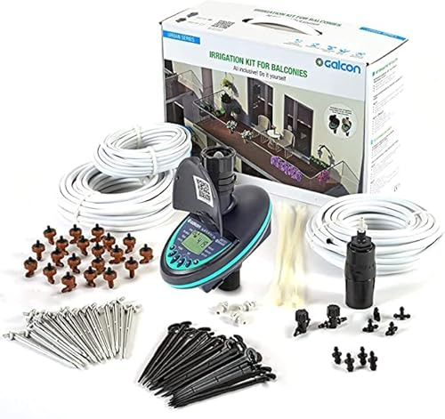 Galcon Balcony kit 9001BT Bluetooth Irrigation for Containers and Hanging Flowers Baskets Automatic Plant Watering System for Patio, Balconies Hydroponics & Roof Plants Water Saving Drip-Feed