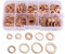 Shentian 200Stücke Kupferdichtringe,Flat Copper Washer,Flachdichtring Sortiment Kupfer Kit,Schrauben & Befestigungen Unterlegscheiben