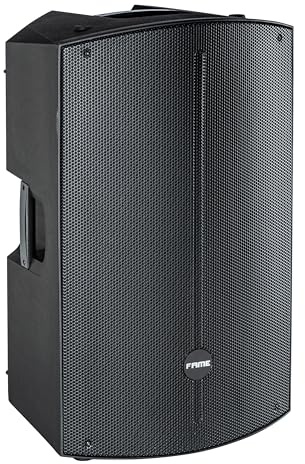 Fame Audio Discovery 15A DSP Aktiver 2-Wege-Lautsprecher, 15 Zoll Woofer, 1,35 Zoll Hochtontreiber, 400W RMS, DSP mit Presets und EQ, Kombibuchse und Cinch/Aux, 124dB Max Peak SPL, Kunststoffgehäuse