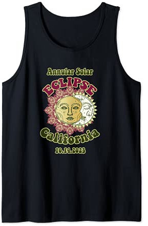 Eclipse 2023 Solar-Ring, 1970er-Jahre, Retro-Astronomie, Kalifornien Tank Top