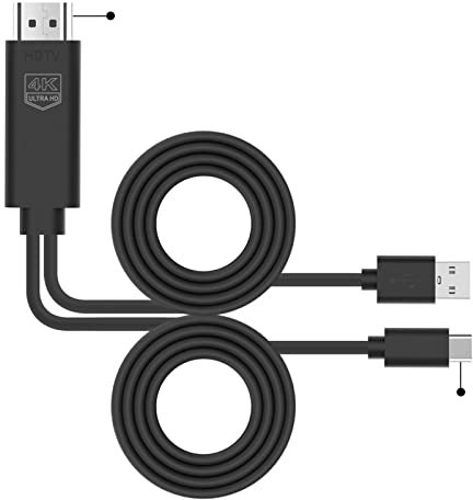 DaMohony USB C to HDMI Adapter 4K Cable, USB Type C to HDMI Cable for Home Office, for MacBook Pro/Air 2020, iPad Air 4, iPad Pro 2021, iMac, S20, XPS 15