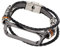 Braccialetti Smartwatch, Cinturino in Pelle Compatibile Compatibile con Xiaomi Mi Band 6 Bracciali Cinturini per Cinturini retrò in Stile Etnico(Nero)