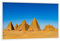 artboxONE Poster mit weißem Rahmen 60x40 cm Architektur Meroe im Sudan - Bild Pyramide Afrika Egypt