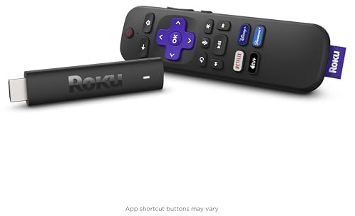 Roku Streaming Stick 4K - HDR & D. Vision Roku Streaming Device for TV with Voice Remote & Long-Range Wi-Fi - Free & Live TV (Renewed)